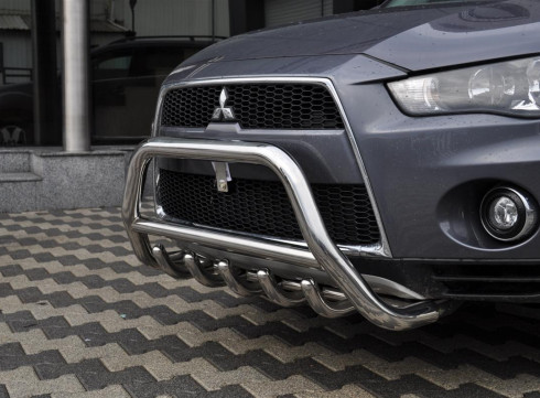 Кенгурятник для Mitsubishi Outlander XL 10-12 от турецкого производителя Tamsan фото