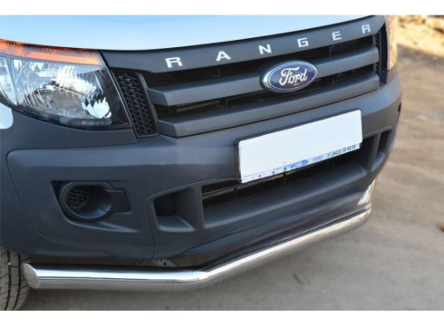 Защита переднего бампера для Ford Ranger 12-15 труба одинарная от Tamsan фото