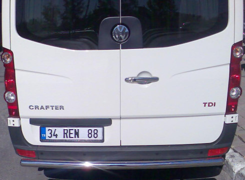 Защита заднего бампера для MERCEDES-BENZ SPRINTER W906 06-18 труба одинарная от Tamsan фото