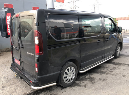 Защита заднего бампера для Nissan NV300 2016-2021 Уголки одинарные от Tamsan фото