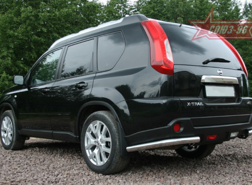 Защита бампера для Nissan X-Trail 2008-2014 Уголки Одинарные фото
