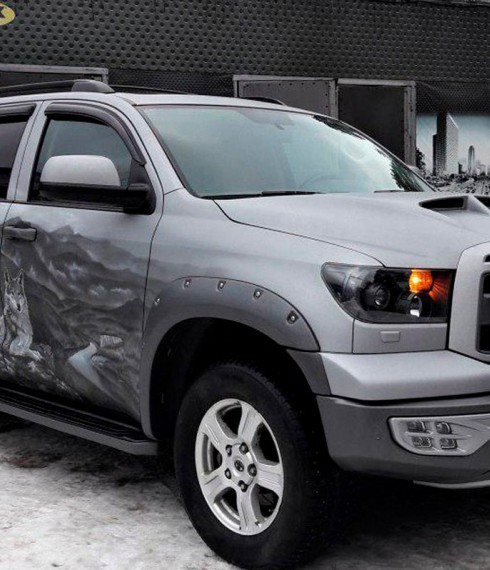 Дефлекторы окон ветровики для Toyota Sequoia 2008+ AVS фото