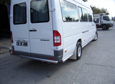Защита заднего бампера для MERCEDES-BENZ SPRINTER W903 95-06 труба одинарная от Tamsan фото