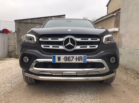 Защита переднего бампера для Mercedes X-Classe 2017+ труба одинарная фото