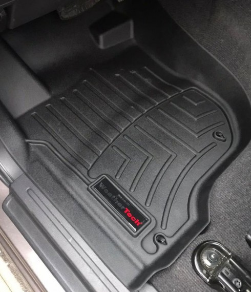 Ковры резиновые WeatherTech Mitsubishi L200 2019+ черные фото