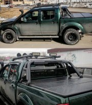 Крышка кузова из трех секций AR Design Nissan Navara 2005-2015 фото
