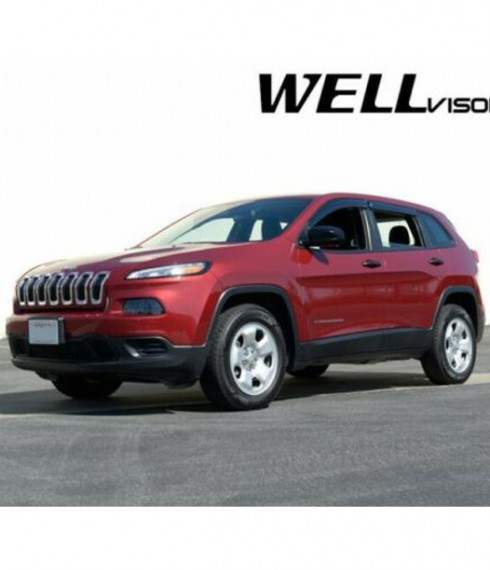Дефлекторы окон ветровики для Jeep Cherokee 2013-2018 фото