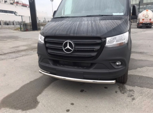 Защита переднего бампера для MERCEDES-BENZ SPRINTER 19+ труба одинарная фото