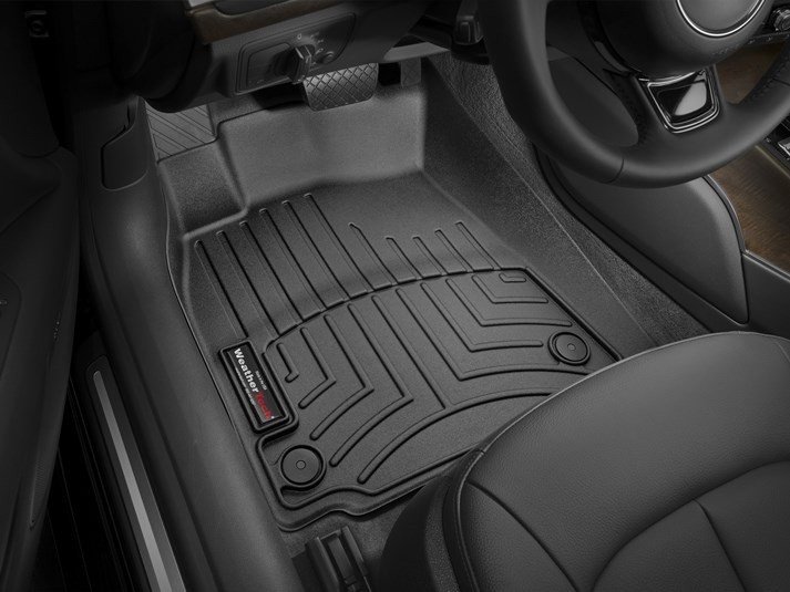 Ковры резиновые WeatherTech передние черные Audi A6 2012-2018 фото