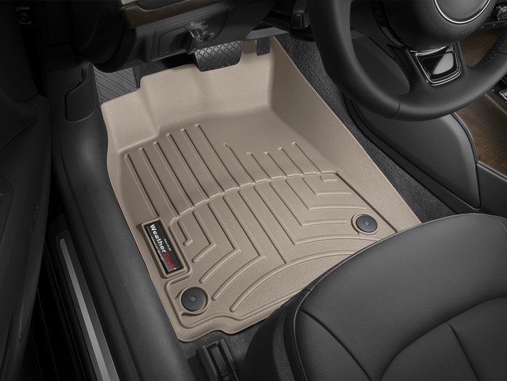 Ковры резиновые WeatherTech передние бежевые  Audi A6 2012-2018 фото
