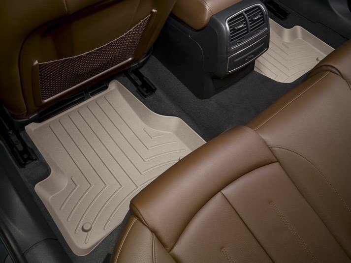 Ковры резиновые WeatherTech задние бежевые Audi A6 2012-2018 фото