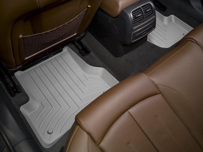Ковры резиновые WeatherTech задние серые Audi A6 2012-2018 фото