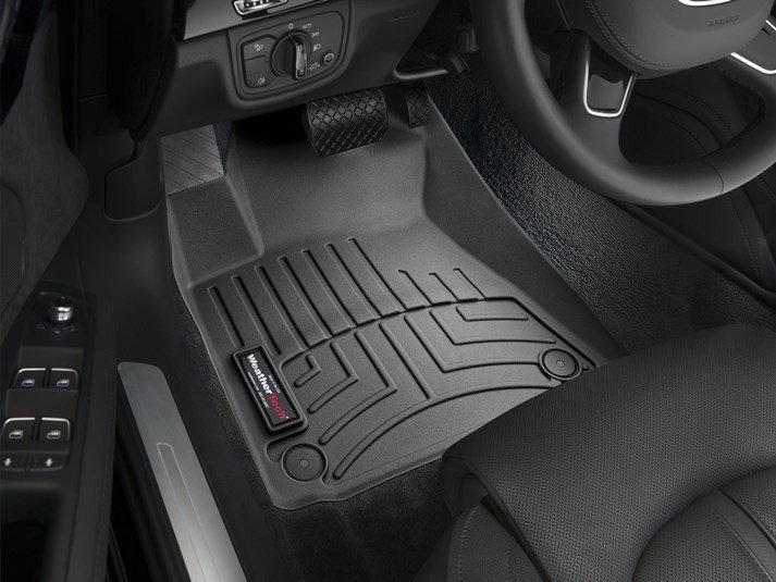 Ковры резиновые WeatherTech передние черные Audi A8 2011-2016 фото
