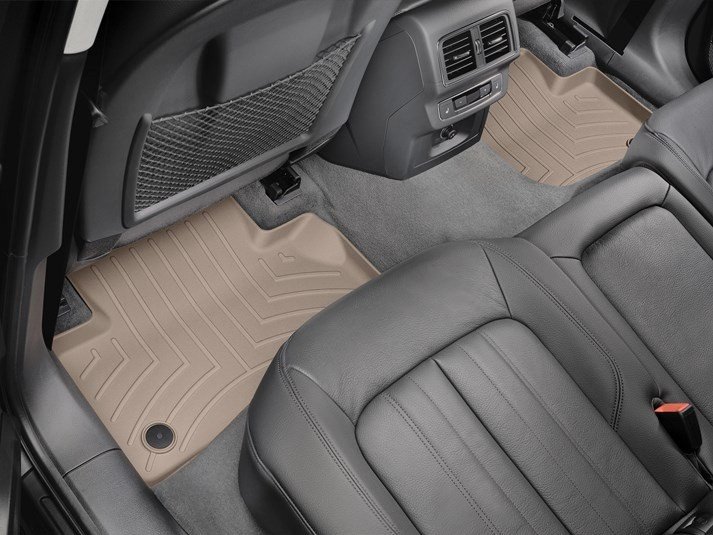 Ковры резиновые WeatherTech задние бежевые Audi Q5 2018+ фото