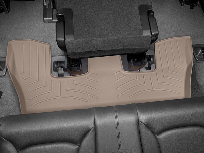 Ковры резиновые WeatherTech Audi Q7 16+ третий ряд бежевые фото
