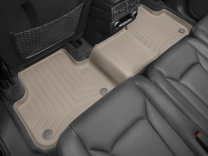 Ковры резиновые WeatherTech Audi Q7 16+ задние бежевые фото