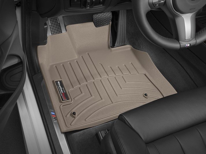 Ковры резиновые WeatherTech BMW X5 (F15) 2014-2018 передние бежевые фото