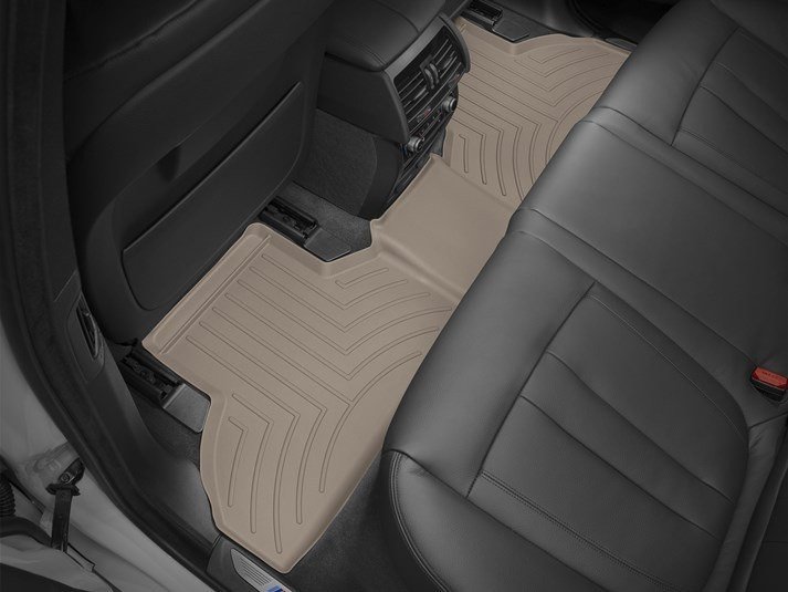 Ковры резиновые WeatherTech BMW X5 (F15) 2014-2018 задние бежевые фото