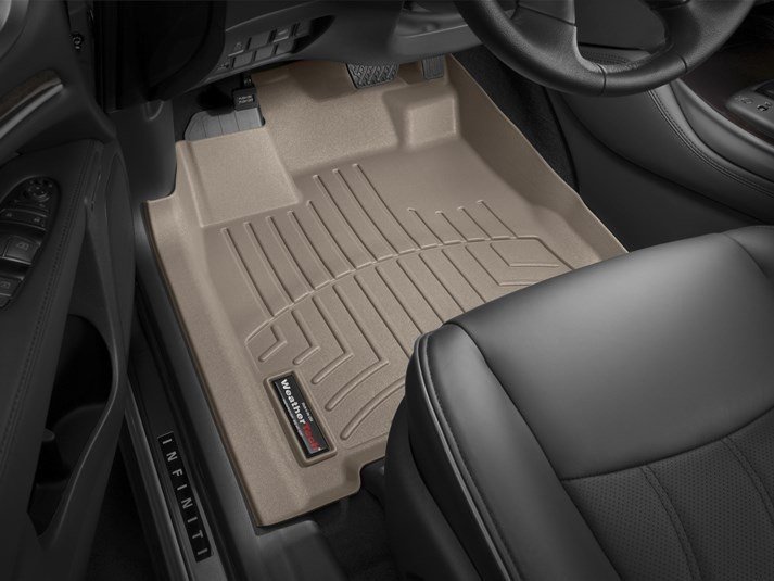 Ковры резиновые WeatherTech Infiniti QX60 2014+ передние бежевые фото