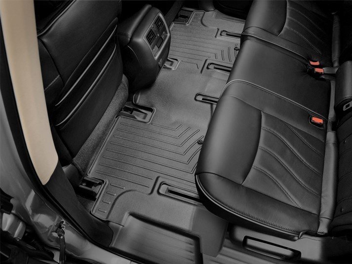 Ковры резиновые WeatherTech Infiniti QX60 2014+ задние черные фото
