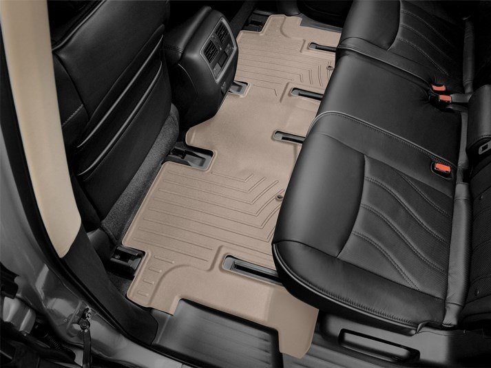 Ковры резиновые WeatherTech Infiniti QX60 2014+ задние бежевые фото