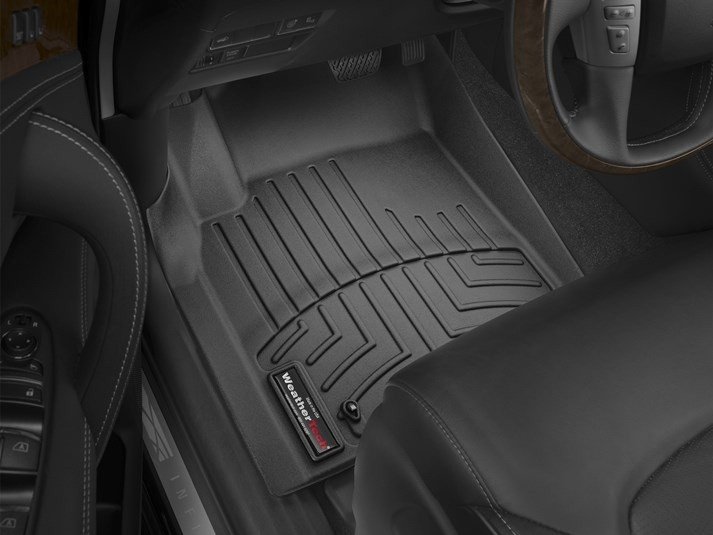 Ковры резиновые WeatherTech Infiniti QX80 2011-2018 передние черные фото