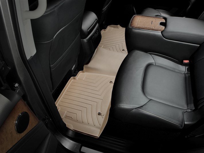 Ковры резиновые WeatherTech Infiniti QX80 2011-2018 задние бежевые фото