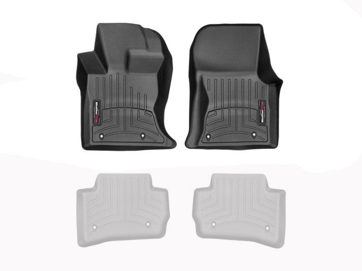 Ковер резиновый WeatherTech Jaguar F-Pace 2017+передние  черные фото