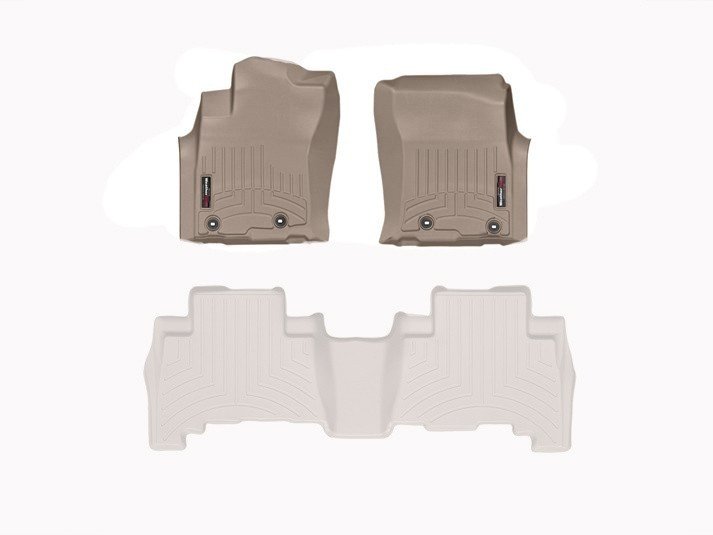 Ковры резиновые WeatherTech Lexus GX 2014+ передние бежевые фото