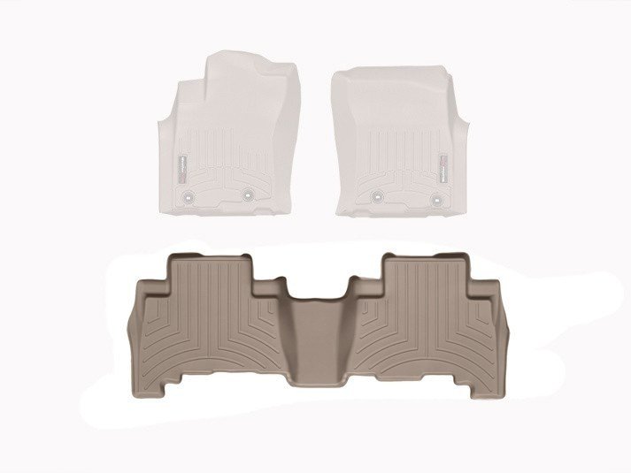 Ковры резиновые WeatherTech Lexus GX 2009+ задние бежевые фото