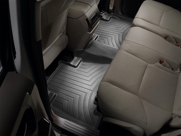 Ковры резиновые WeatherTech Toyota LC150 2009+  задние черные фото
