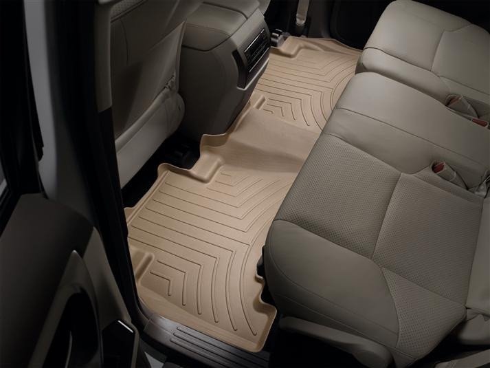 Ковры резиновые WeatherTech Toyota LC150 2009+  задние бежевые фото