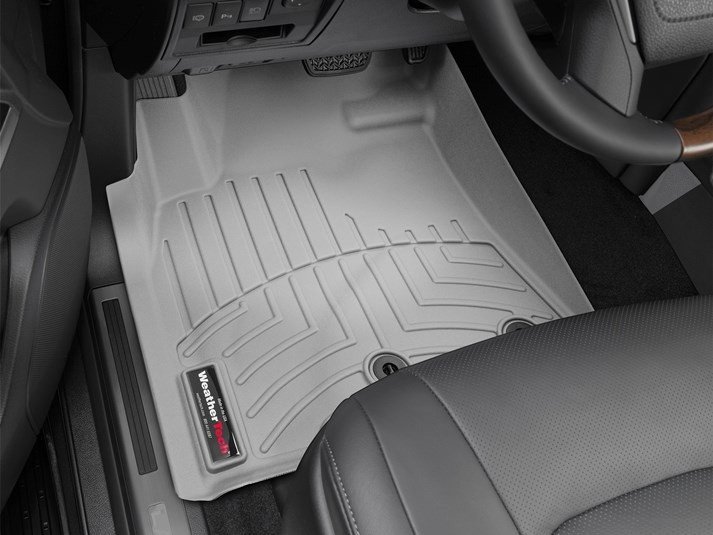 Ковры резиновые WeatherTech Toyota LC200 2012+ передние серые фото