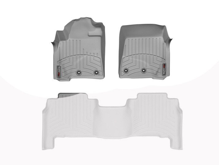 Ковры резиновые WeatherTech Toyota LC200 2012+ передние серые фото