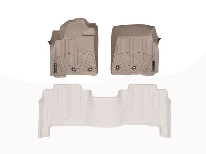 Ковры резиновые WeatherTech Lexus LX 2012+ передние бежевые фото
