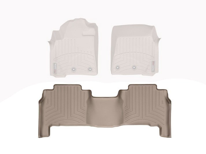 Ковры резиновые WeatherTech Lexus LX 2007+ задние бежевые фото