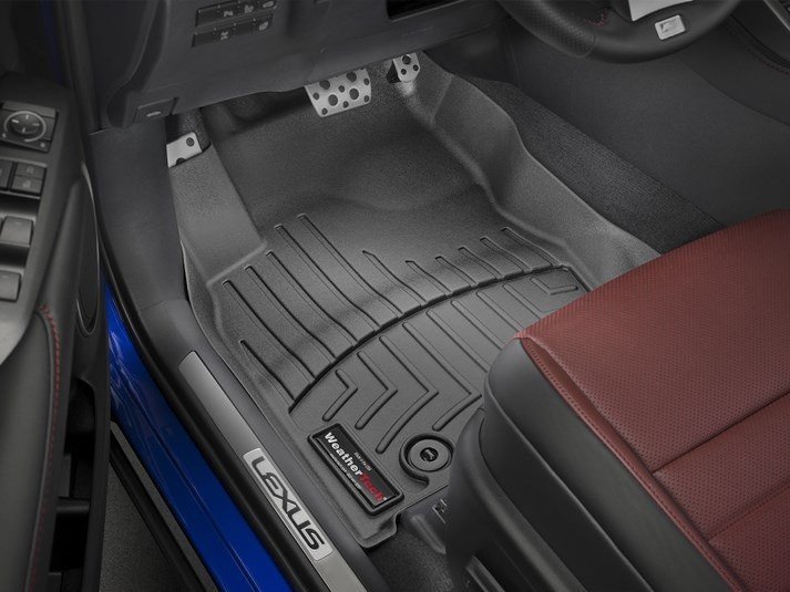 Ковры резиновые WeatherTech Lexus NX 2015+ передние черные фото