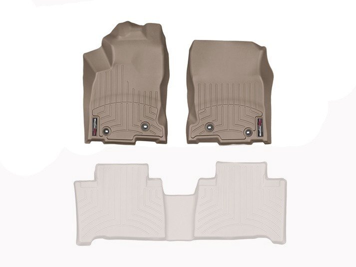 Ковры резиновые WeatherTech Lexus NX 2015+ передние бежевые фото