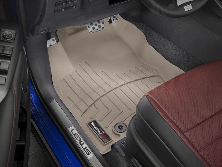 Ковры резиновые WeatherTech Lexus NX 2015+ передние бежевые фото