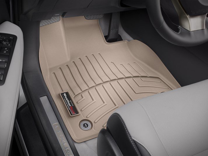 Ковры резиновые WeatherTech Lexus RX 2016+ передние бежевые фото