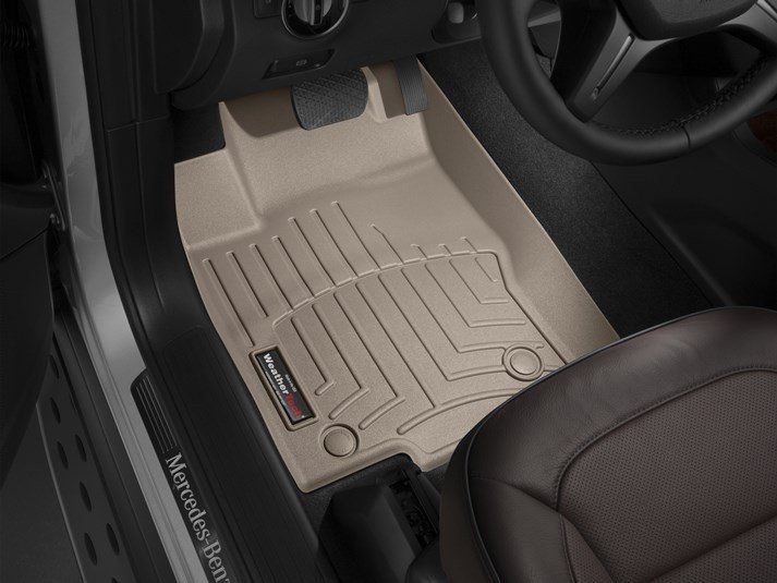 Ковры резиновые  WeatherTech MB GLS  2015-2019 передние бежевые фото