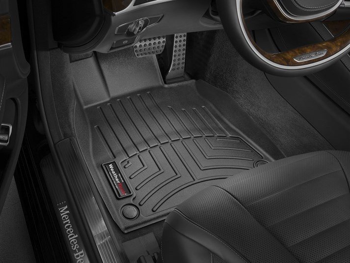 Ковры резиновые WeatherTech MB S-class  (W222) 2014+ передние черные фото