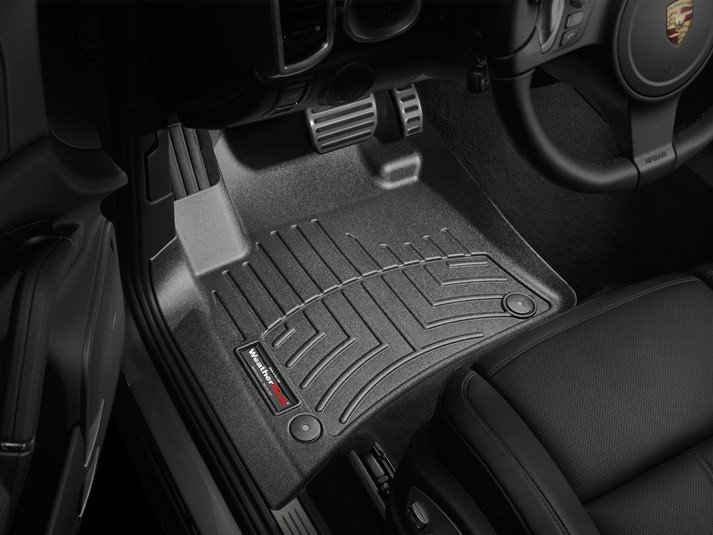 Ковры резиновые WeatherTech Porsche Cayenne 2011-2015  передние черные фото