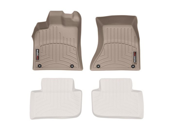 Ковры резиновые WeatherTech Porsche Macan 2014+ передние бежевые фото