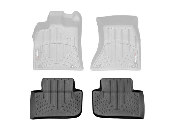 Ковры резиновые WeatherTech Porsche Macan 2014+ задние черные фото
