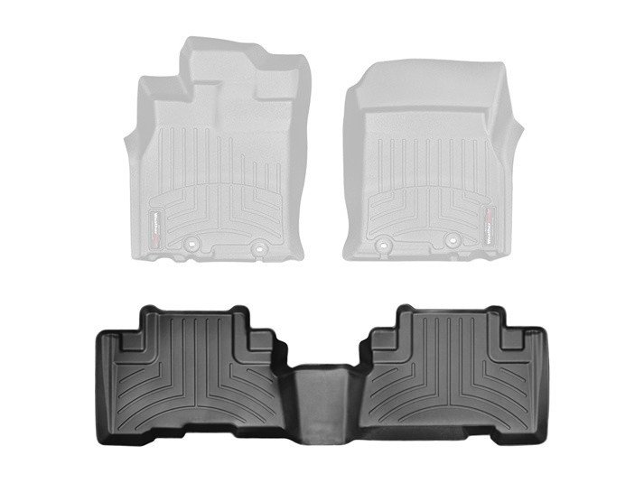 Ковры резиновые WeatherTech Toyota FJ Cruiser 2007+ задние черные фото