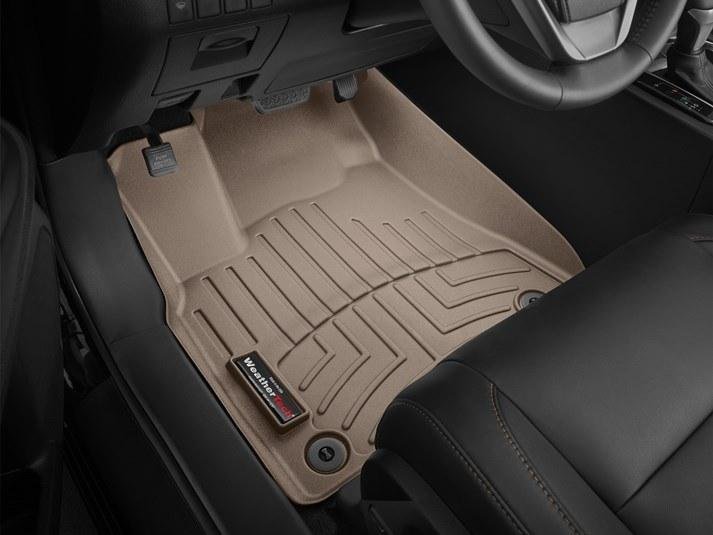Ковры резиновые WeatherTech Toyota Highlander 2014-2019  передние бежевые фото