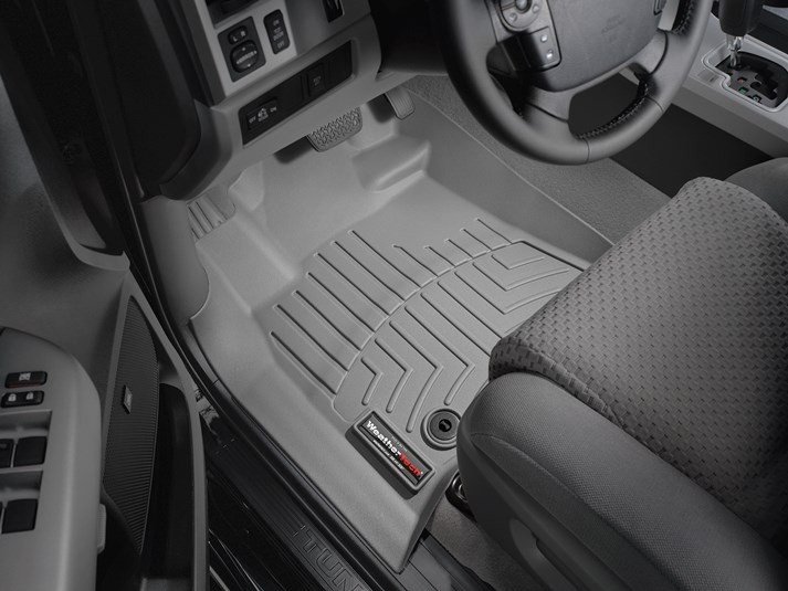 Ковры резиновые WeatherTech Toyota Sequoia 2012+ передние серые фото