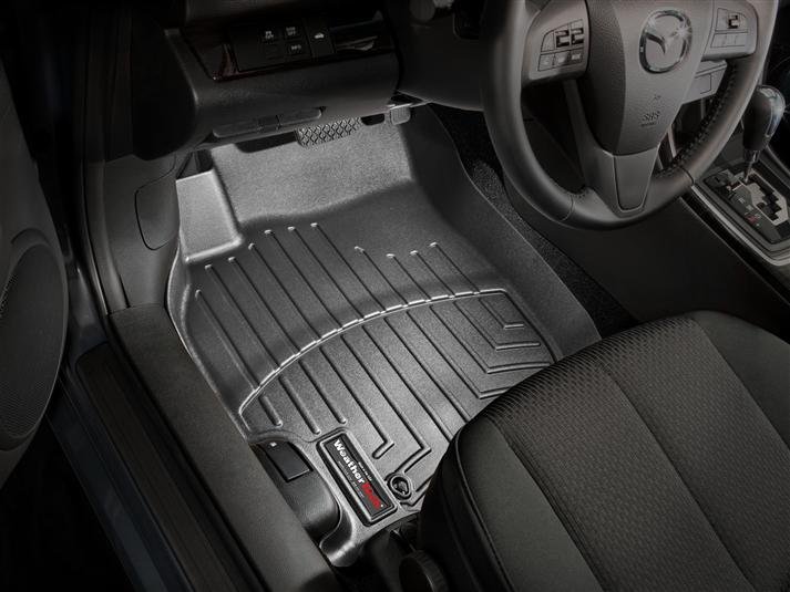 Ковры резиновые WeatherTech Mazda 6 2008-2013   Коврики передние черный фото
