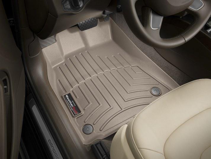 Ковры резиновые WeatherTech передние бежевые Audi A4 2008-2015 фото